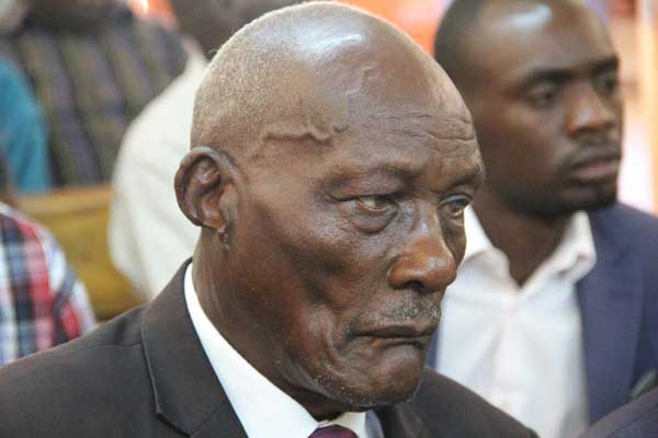 AcetvKenya's tweet photo. Veteran Jackson Kibor is arrested at his Ziwa home Eldoret  for drawing a gun and nearly killing his sons in a dispute over land@@AcetvKenya https://t.co/joXHOCFBQ8