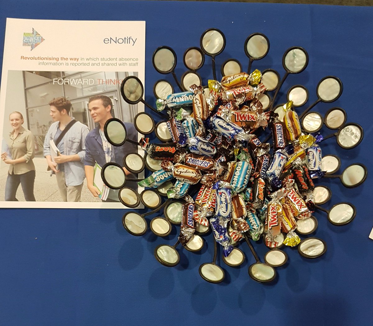 VLESupport's tweet image. Nicky&apos;s sweetie bowl is proving popular #SkillsConf17 Have you partaken? #eNotify