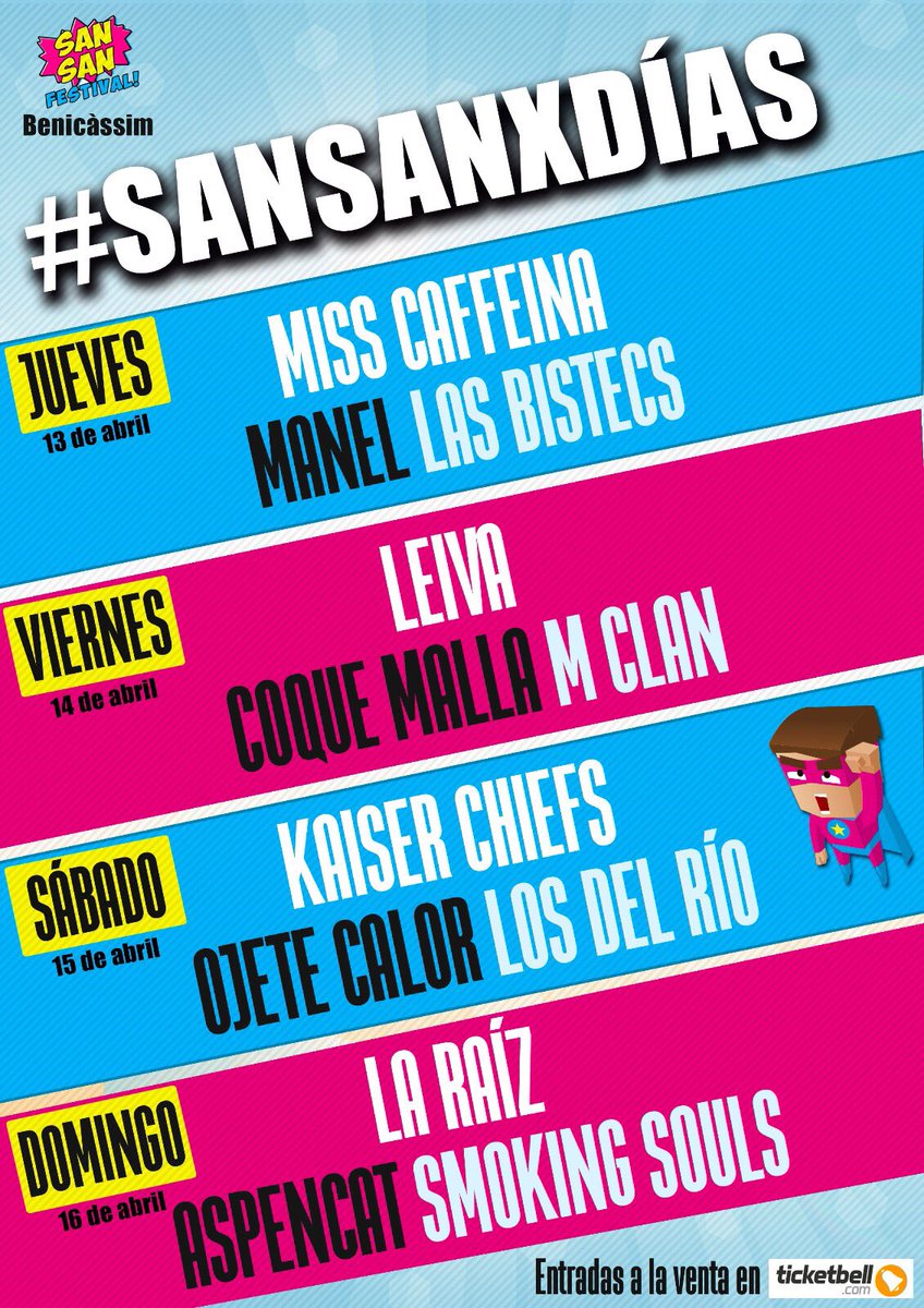Hola, hola 👋🏻 Como Sabia del <a href="/SanSanFestival/">SanSanFestival</a>, voy a sortear 1 abono por cada 25Rts a este tuit #SansanXdias 🍀