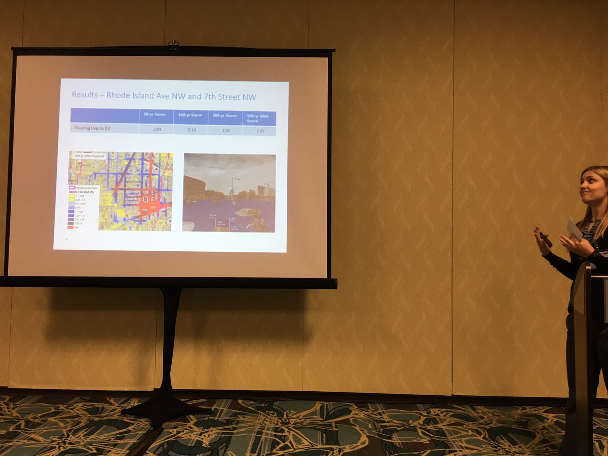 wetlandswatchVA's tweet photo. Day 2 #VAWaterConference - Modeling flood depths for major intersections in DC outside high risk flood zones @ch2m https://t.co/2X7oysfsvI