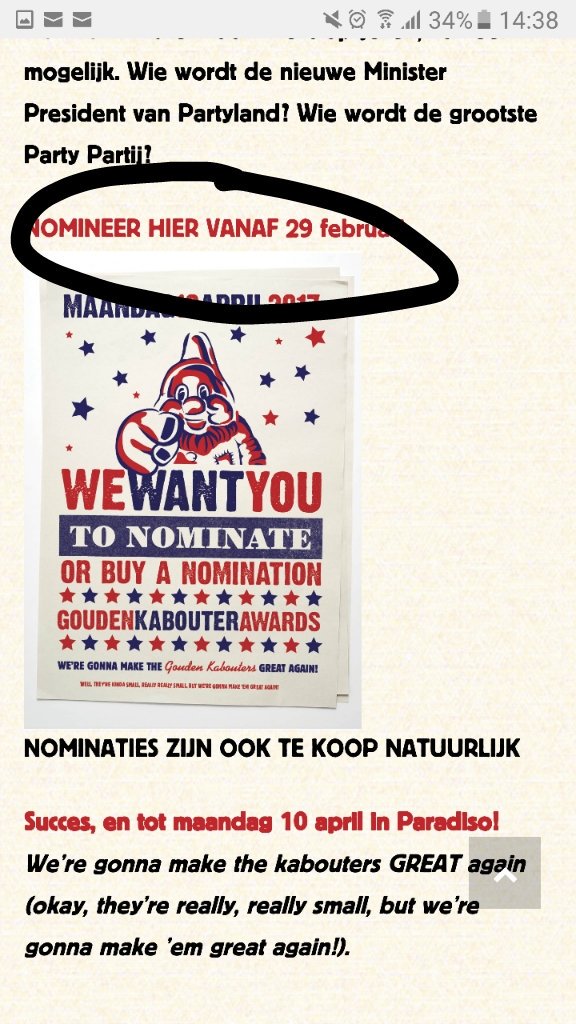 To nominate me click on this 😊 wil jij mij nomineren als beste dj 😊 www.goudenkabouter/nomineer-nu/