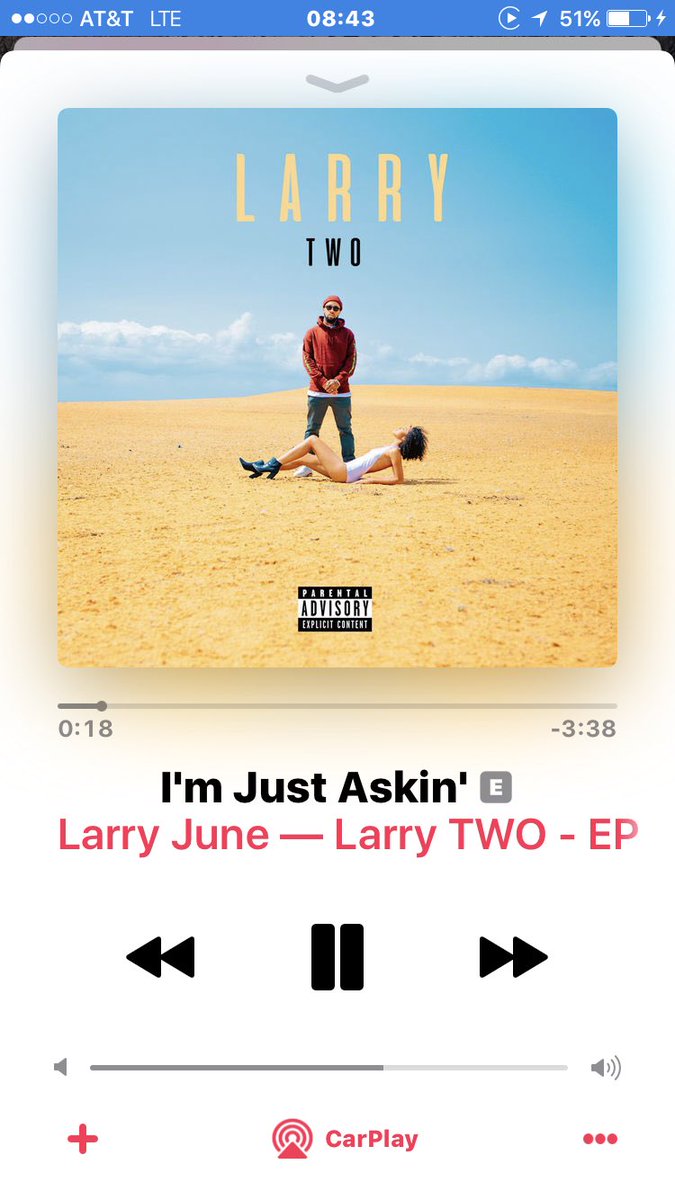 blklkp's tweet photo. I know you better go off @LarryJuneTFM #NP #AppleMusic #TooSweetTuesday #LarryTwo #ImJustAskin #StoryOfMyLegendaryLife https://t.co/RYw4zV1iYe