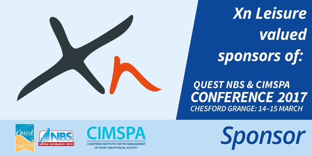 .@xnleisureis the proud sponsor of the @cimspa@QuestInLeisure2017 conference, book your place soon cimspa-conference.org