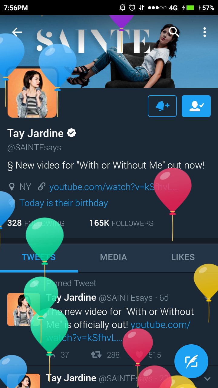 Balloon everywhere~ happy birthday Tay Jardine  