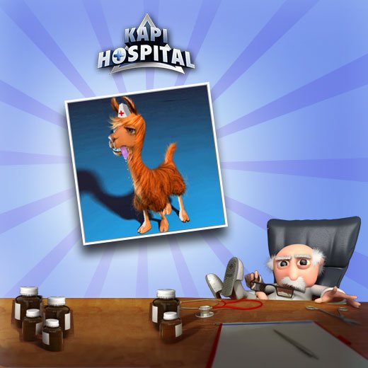 upjers's tweet photo. Ein flauschiges, spuckendes Tier kann man in #KapiHospital doch sicher für Therapien verwenden https://t.co/c4RXmJS1YH https://t.co/EN24uKuLN0