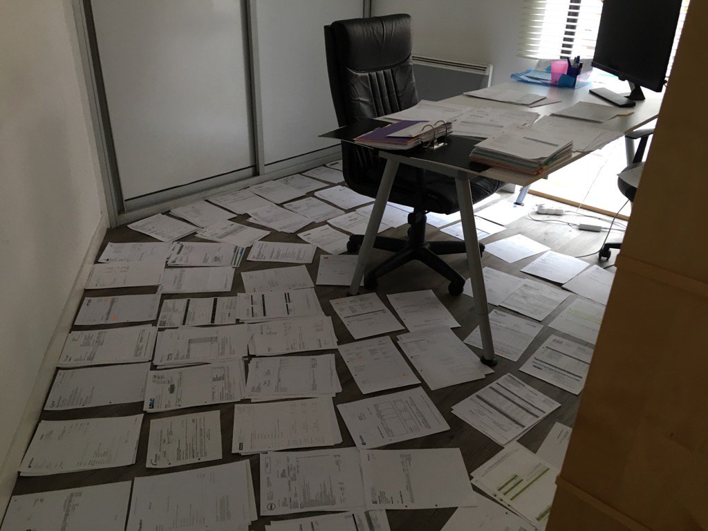 Quand on decide de faire un peu de rangement au bureau...