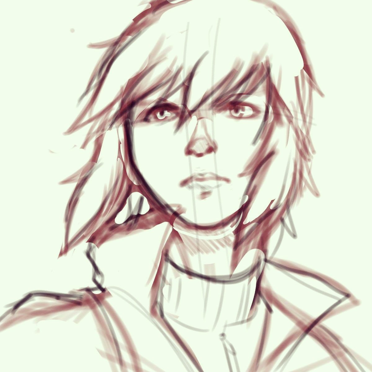 DraggoArt's tweet photo. Just adding Motoko from Ghost in the Shell in <3 i'm trying to make it a habit to doodle everyday. Work in Progress https://t.co/n8Wuvvuln6