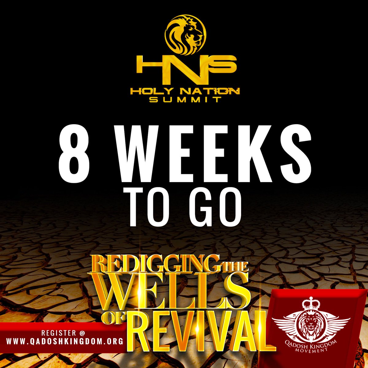 elijahchanak's tweet photo. Just under 8 weeks to go until EVERYTHING CHANGES!
#HNSIV
#RediggingTheWells
#HolyNationSummit
#RevivalNow
#QKMAnniversary
#QadoshKingdom https://t.co/y37d0jYWk5