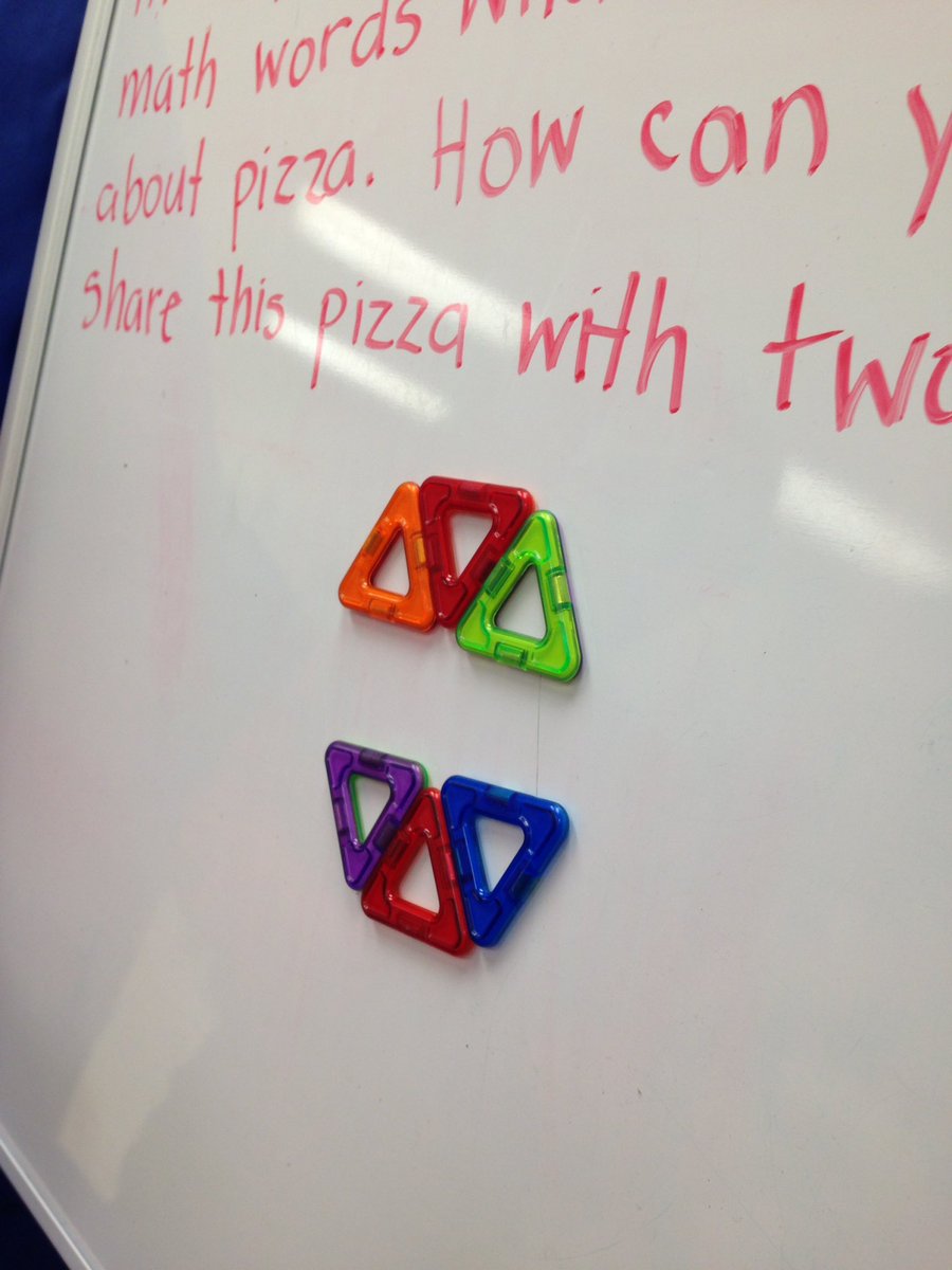 JennCampbell27's tweet image. Today we are making pizzas but first math! &quot;We can split it in half!&quot; #mathwords #lvmath