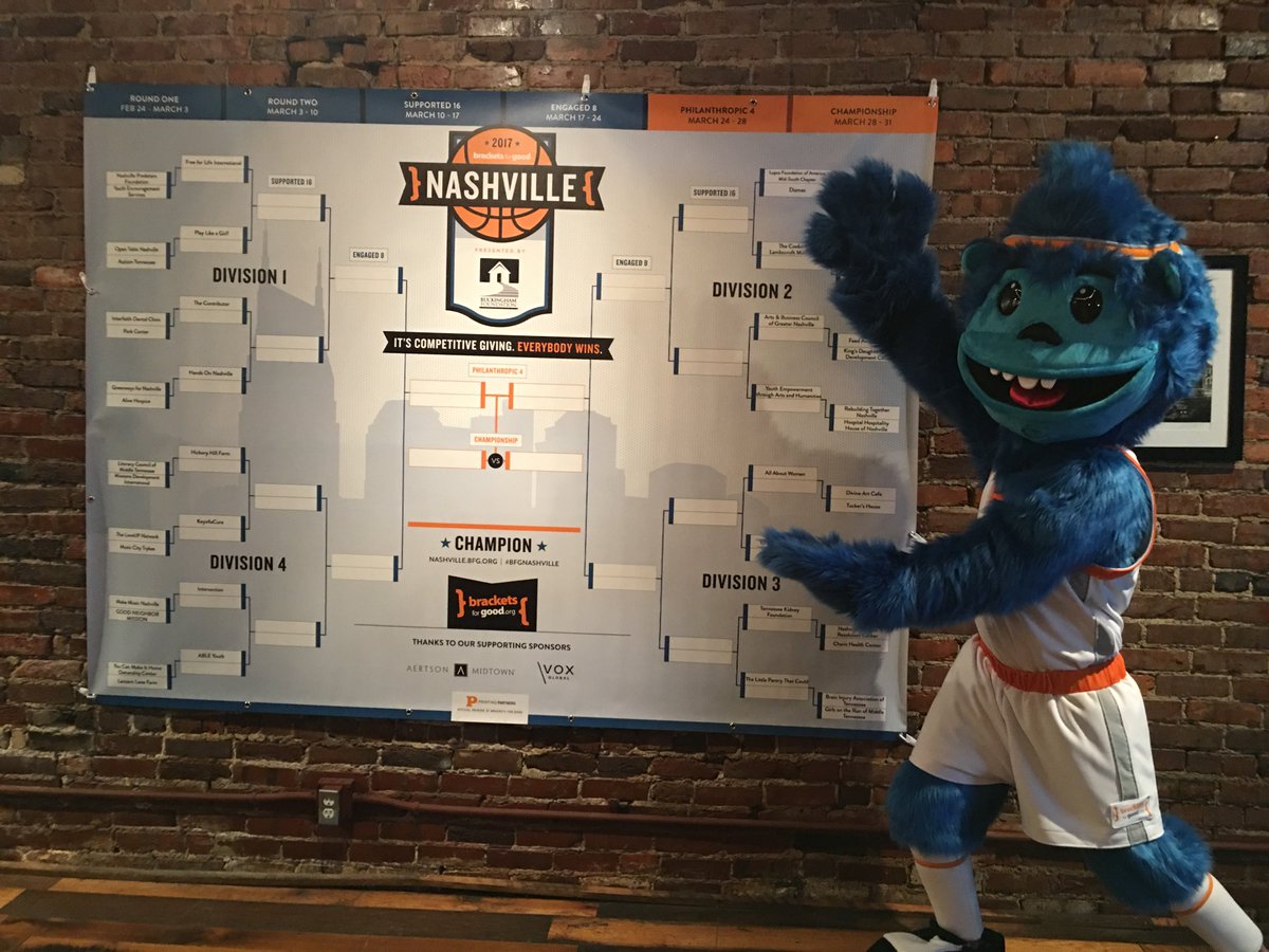 BracketsForGood's tweet photo. CHAMP has discovered so many amazing #nonprofit organizations through Brackets For Good....have you? https://t.co/rCHrJjoTgW #Champ #BFG17 https://t.co/M0At1LITml