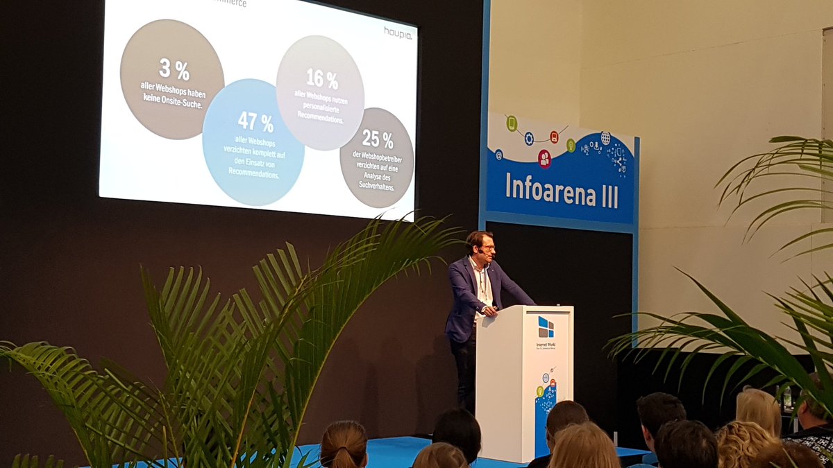 #Vortrag von Christian Regner auf der Internet World. Mehr #Relevanz für die Suche mit #haupia <a href="/RelevanceEngine/">haupia</a> #internetworld