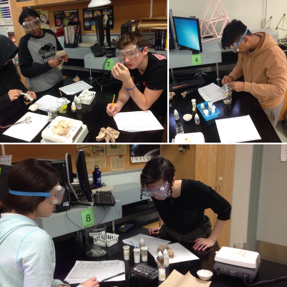 hellomskao's tweet photo. Gr.9's solving the case of the Mystery Substance #csi #futureforensics @LCIscience @lakeshoreci https://t.co/2s9kj1i4K3