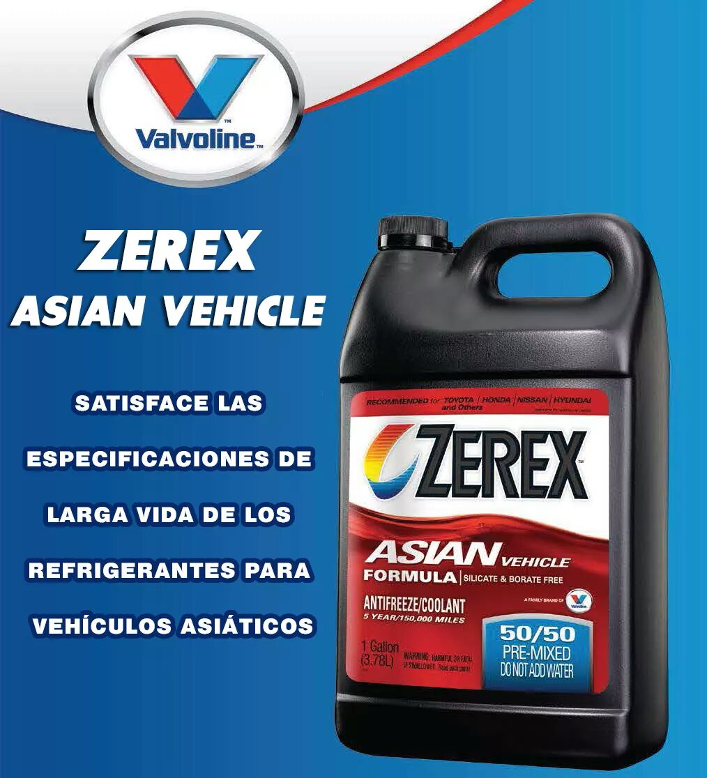 Zerex Coolant Application Chart