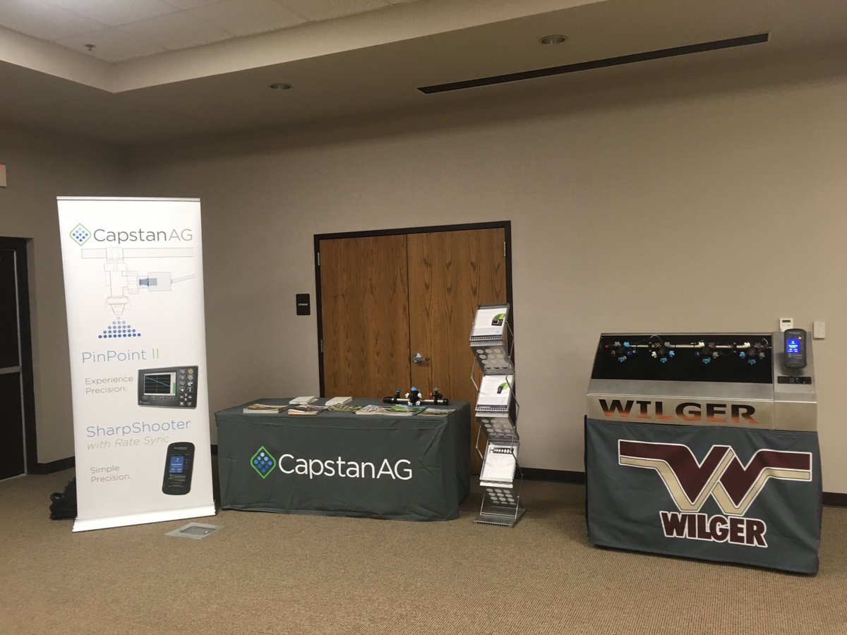 CapstanAg's tweet photo. #CapstanAG and #Wilger at the University of Arkansas Spray Clinic at the Newport Campus! #PinPointII #SharpShooterRS https://t.co/fvm54hrPwK