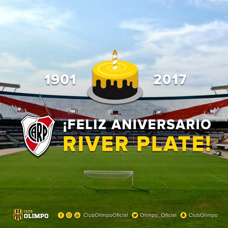 Olimpo_Oficial's tweet photo. ¡Feliz aniversario @CARPoficial ! 🎉🎁🎂
Felicidades para todos los Millonarios. https://t.co/nqFF7RERM2