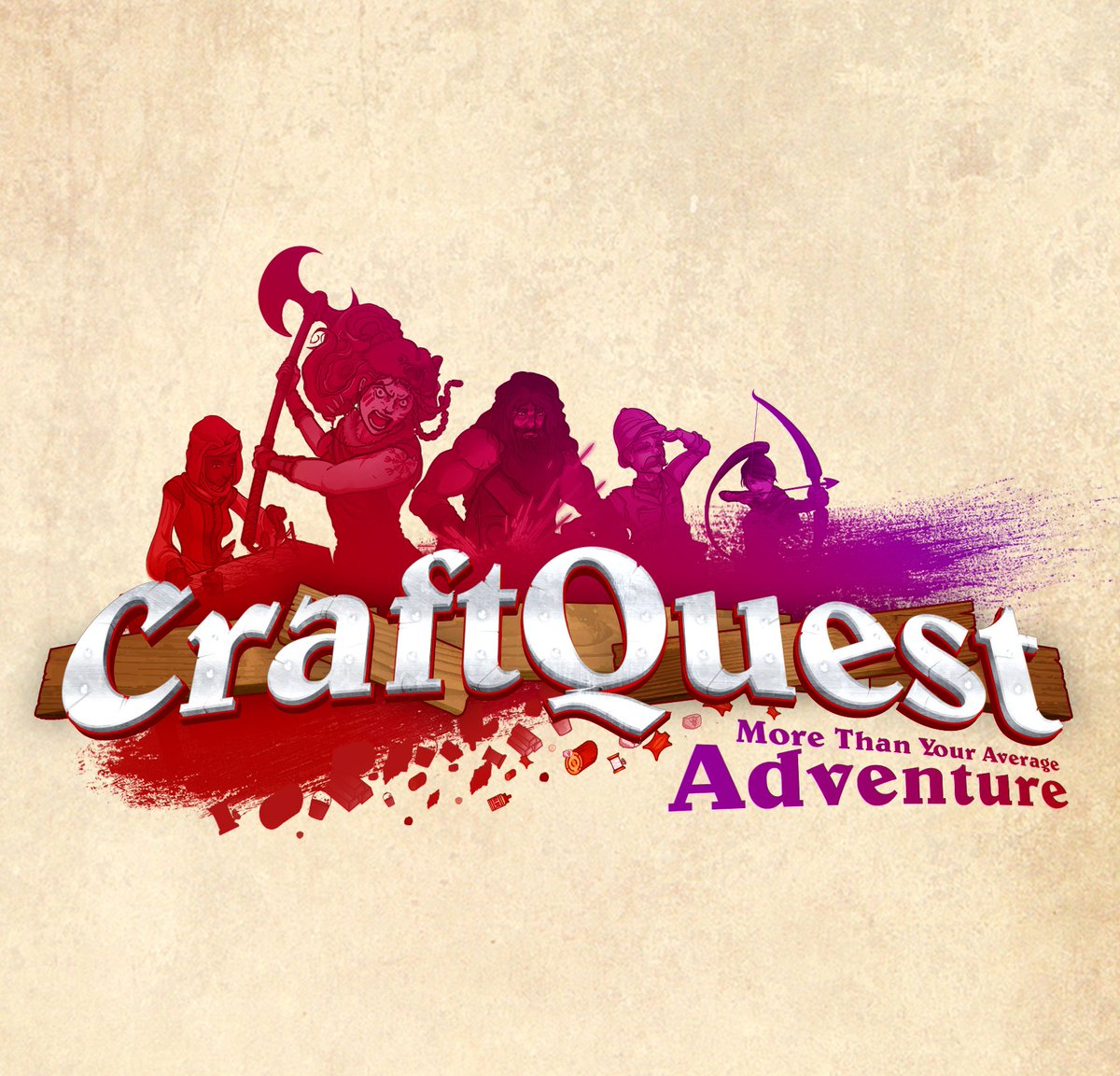 Cleversouls's tweet photo. New logo for CraftQuest! https://t.co/IqNWKdWppo