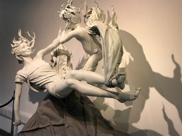 PlymUniLib's tweet photo. #SimonRoscoe #HeavenSent sculpture in RLB @PlymUni until 9 March https://t.co/SN43dsyfsW https://t.co/yTdxJvyMk2