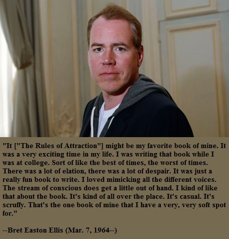 Happy birthday, Bret Easton Ellis! 