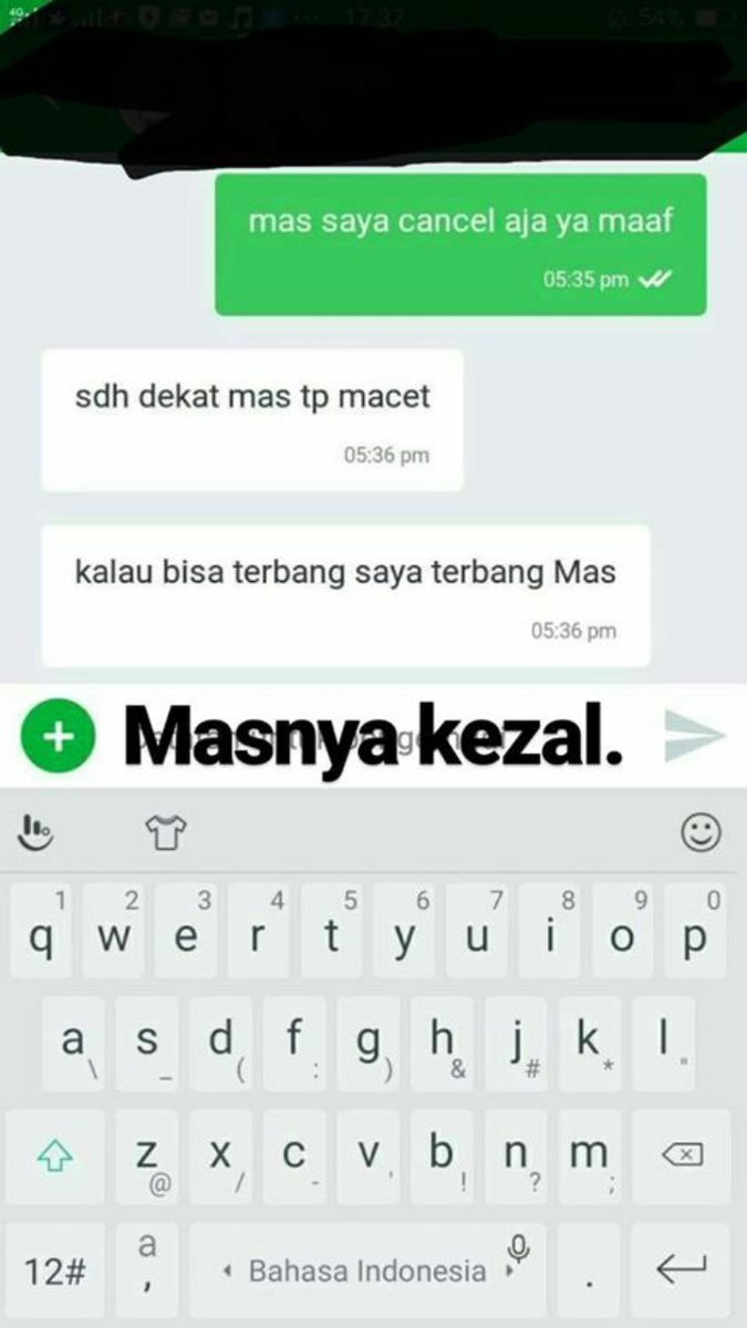 Chat Kocak Driver Online dan Penumpang