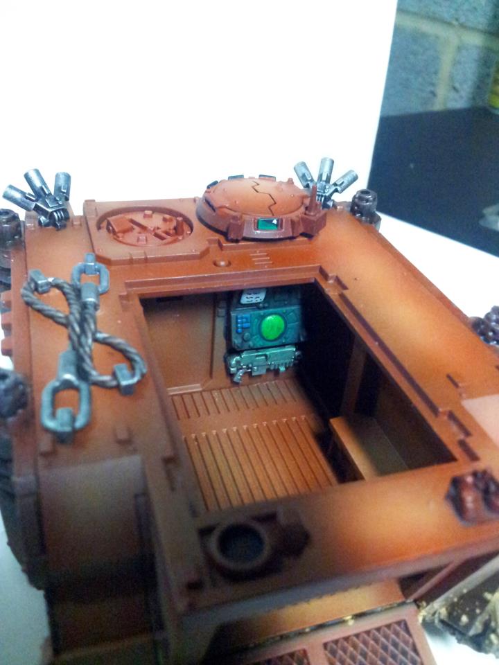PWP_Studio's tweet photo. First ever project with an airbrush - my Blood Angels Razorback. Had a lot of fun using the Airbrush &amp; looking forward to more projects! https://t.co/LmtyyiPHbc