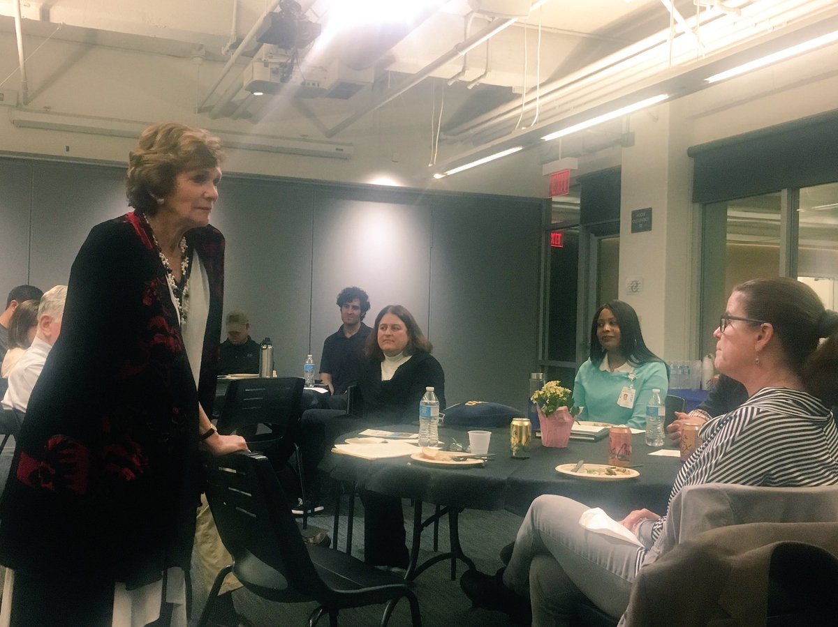 UCLAHerstory's tweet image. "I feel very lucky to be able to go around the country and tell my own story and work on mental health" - Kitty Dukakis #HERstory