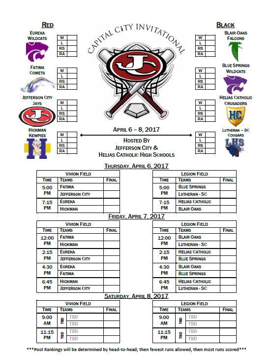 actionjaxon05's tweet photo. And speaking of high school baseball, here is the Capital City Invitational schedule for April 6-8. #mopreps https://t.co/u6FQRkmbyn