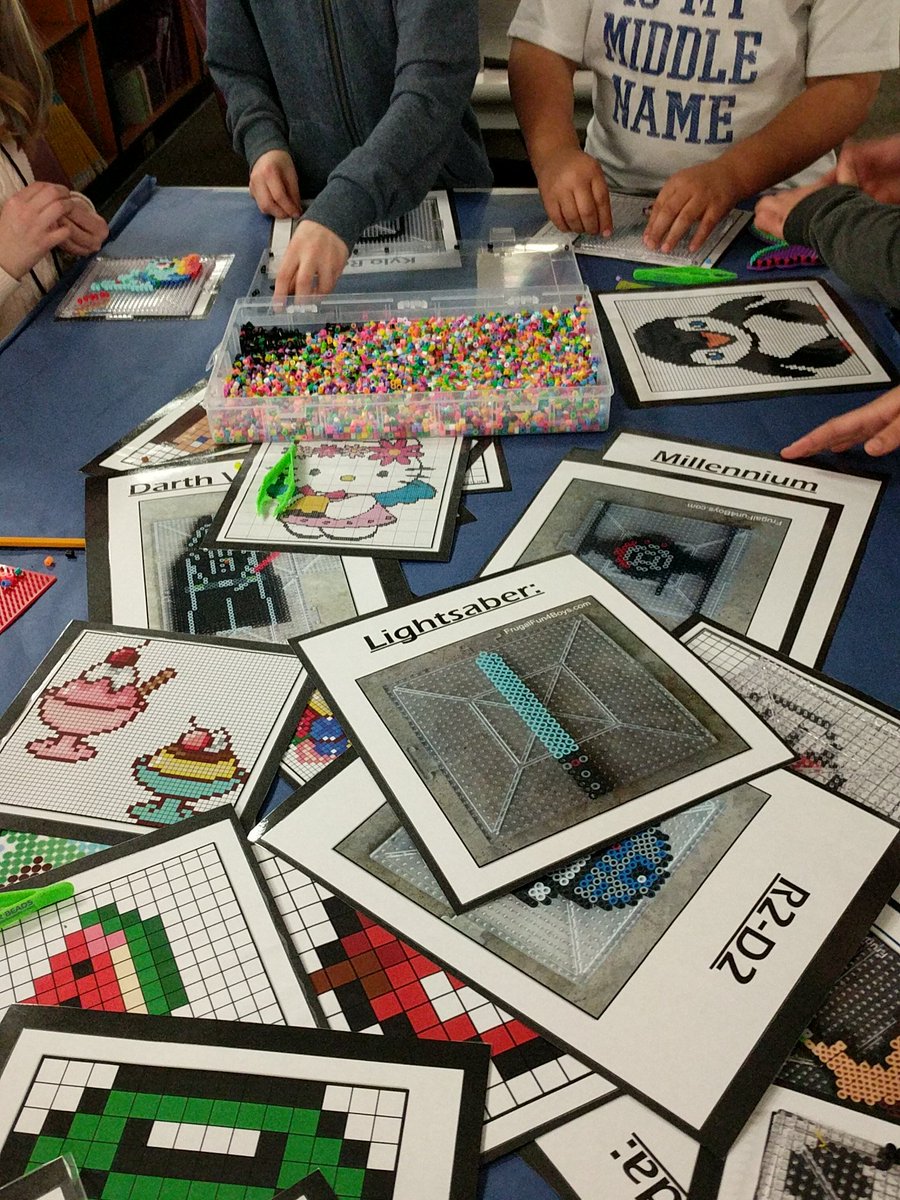 BobbieLoweTL's tweet photo. Perler beads a hit!! #trumanmakers https://t.co/smORoe66h3