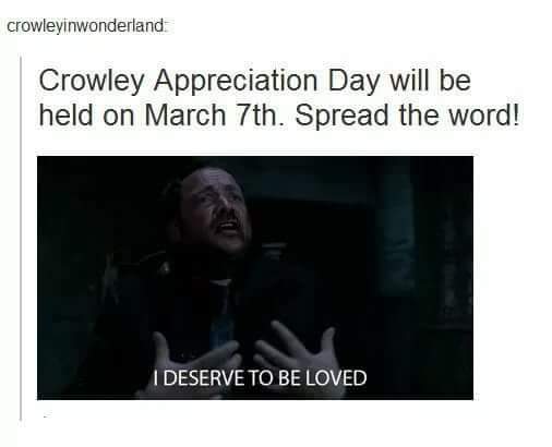 DanielleNason93's tweet photo. Happy #CrowleyAppreciationDay 😙 @Mark_Sheppard 
#KingOfHell #SPNFamily https://t.co/RTzH3dQln2