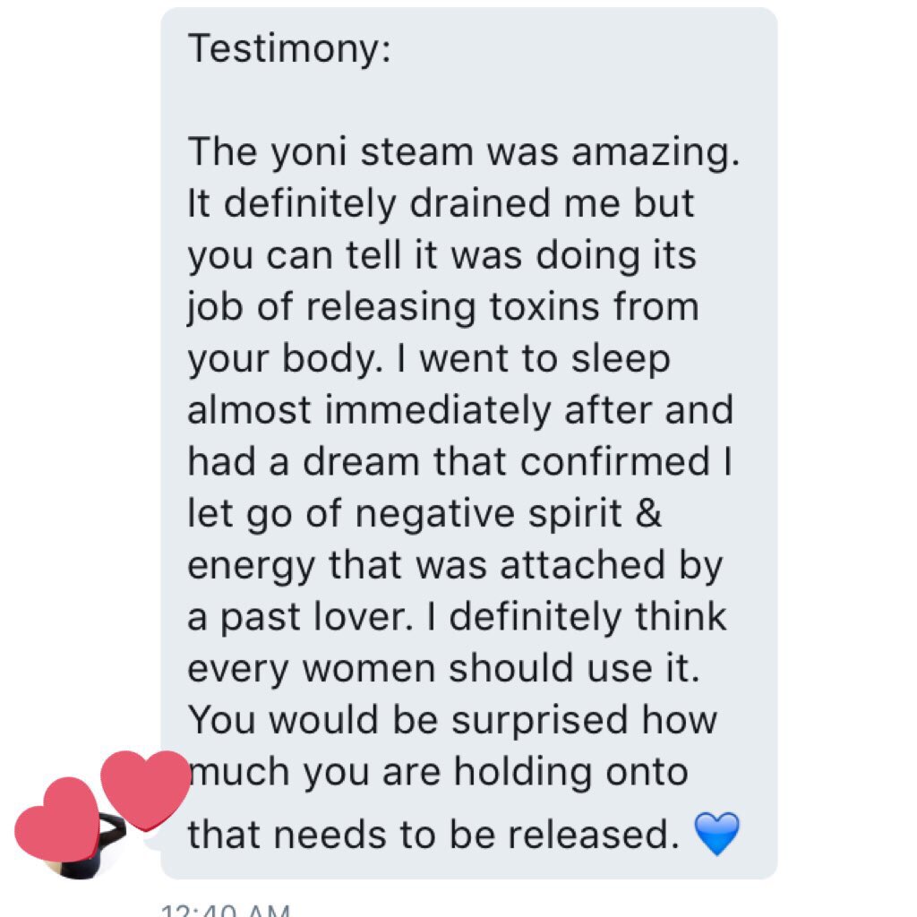 KayyDroppinGems's tweet image. #ClientTestimonies #YoniSteams #AuraCleanses ♨️✨ GET YOURS TODAY☺️🔮