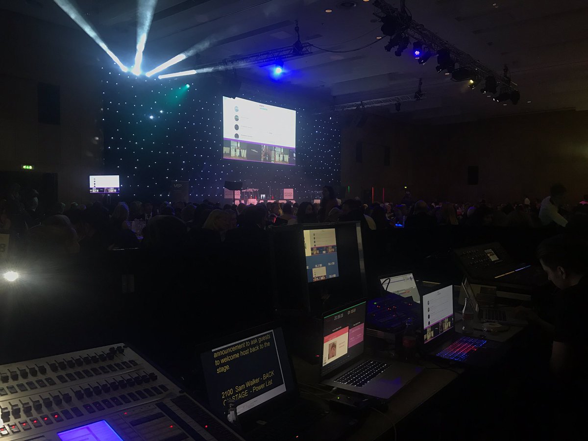 ells_7's tweet photo. View from the tech area for #npw awards @MSPGlobal https://t.co/pIvdLHjUij