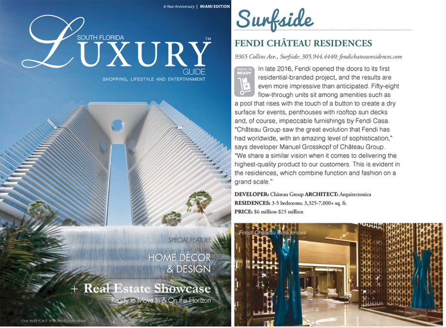 South Florida Luxury - Real Estate Showcase. Fendi Château Residences - Surfside - Miami, FL.