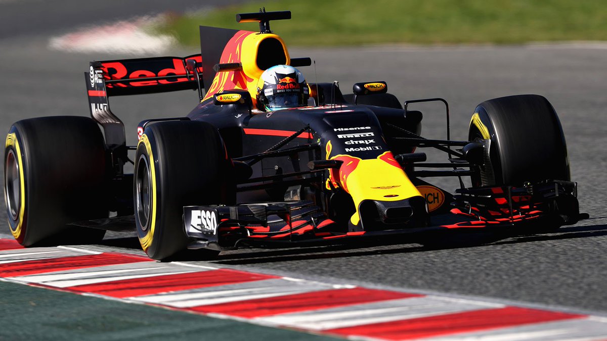 redbullracing's tweet photo. 📷 Check out our full gallery of pics from today's testing activity! 👉 https://t.co/v8qv05xqH7 #F1Testing #Red13ull https://t.co/11Zgtj03eL