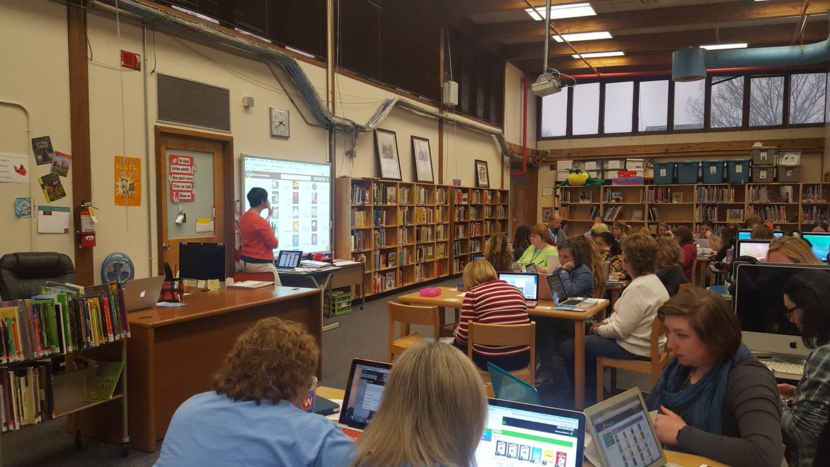 ABESCardinals's tweet image. Thank you to librarian extraordinaire, Eve Bevill, for walking us through @MackinVIA! #ABES is #gettingtechy