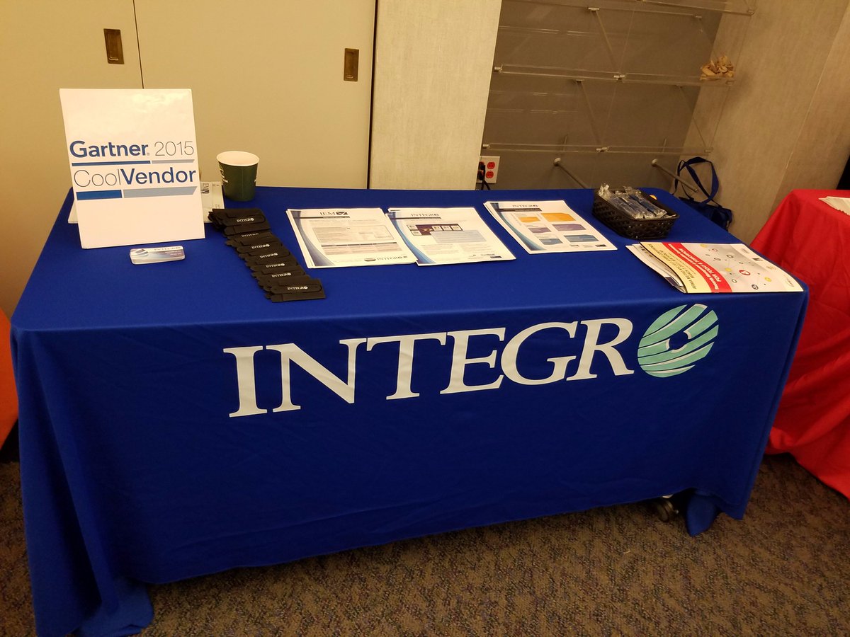 Integro's tweet photo. Integro is all set up at #ARMANYC, be sure to stop by! Monique and John will be there to say hi :)  #recordsmanagement https://t.co/OwlZKeDj4s