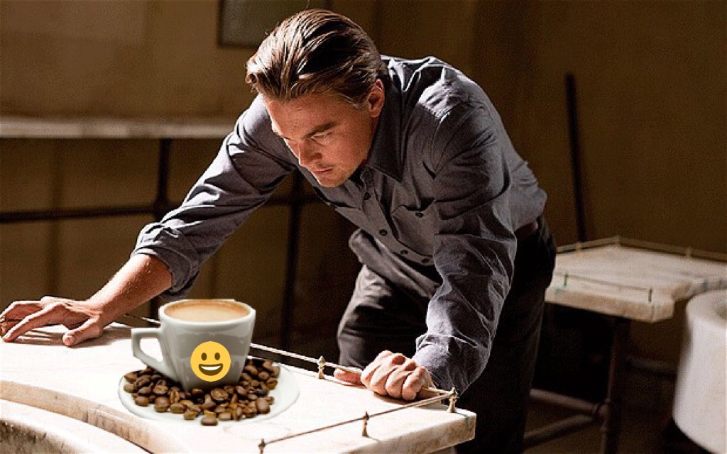 happybeanscoffe's tweet photo. @LeoDiCaprio stays cool with a fresh cup of hot coffee. @happybeanscoffe #betterstrongerfastercuter #MakeWhatsNext  #TuesdayMotivation https://t.co/Z3301Y14kl