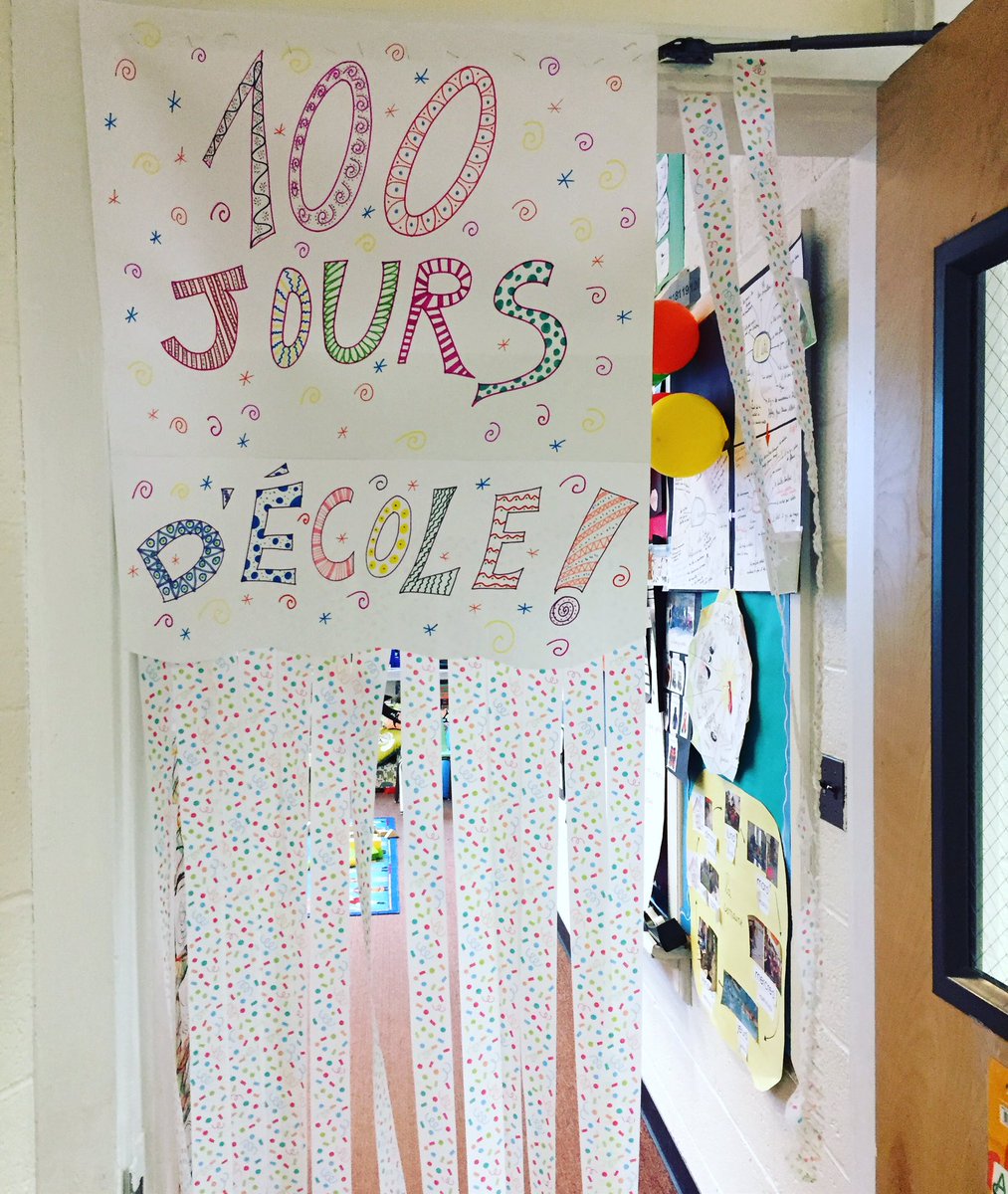 FrenchSchoolME's tweet photo. It is the 100th Day of school! https://t.co/JPueZh5UKD