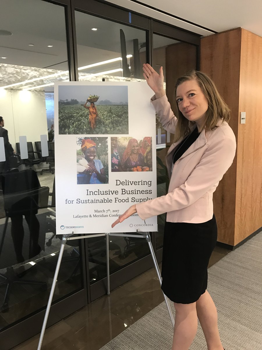 ConcordiaSummit's tweet photo. Director of Social Impact @HDalmut discussing inclusive #partnerships w companies, agencies & foundations at #GPW2017 event w @TechnoServe https://t.co/6nYlUak8sY