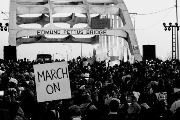 repjohnlewis's tweet image. There is no sound more powerful than the marching feet of a determined people. #Selma52 #GoodTrouble