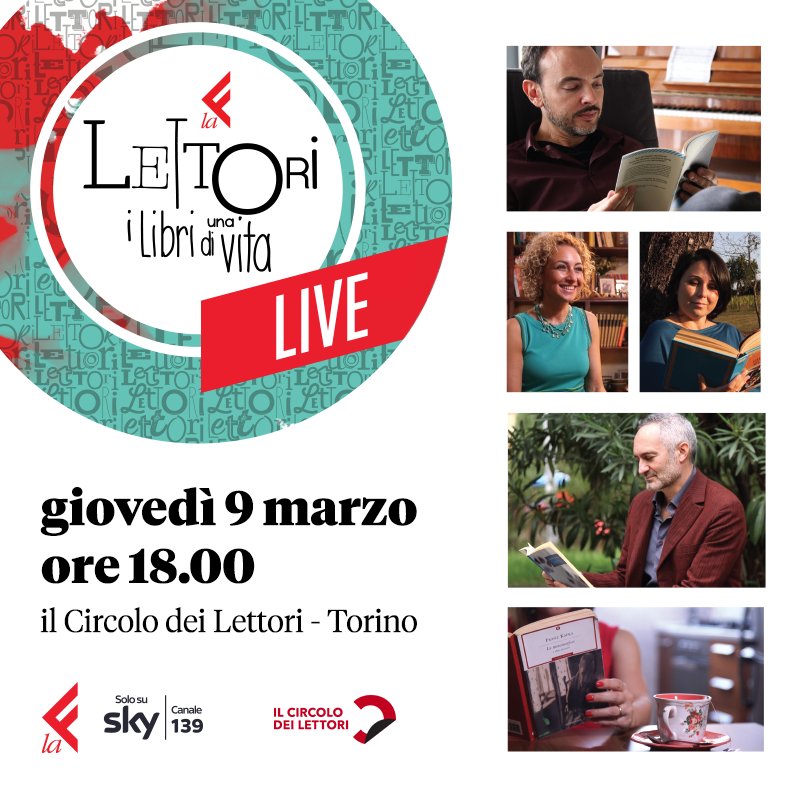 laeffetv's tweet photo. #Lettori è finalmente LIVE! Partecipa all'Evento presso il @CircoloLettori di #Torino: https://t.co/uaEiI83bof https://t.co/ZNouQTdsGm