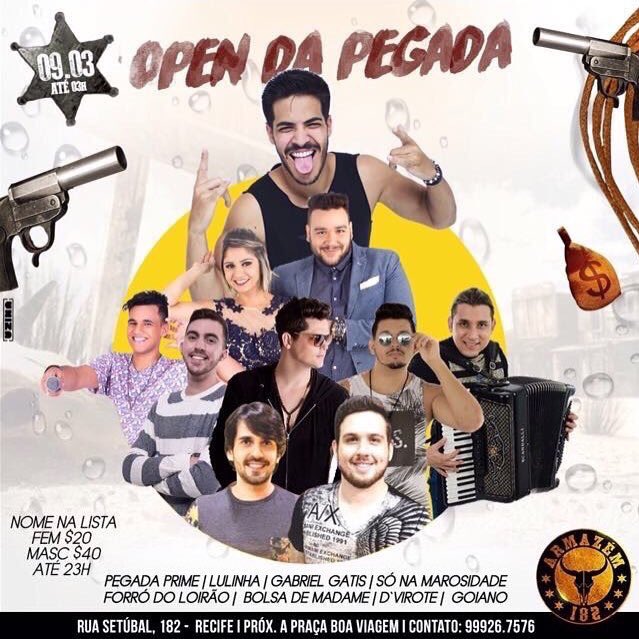 Nesta quinta tem OPEN!  🙌🏼
