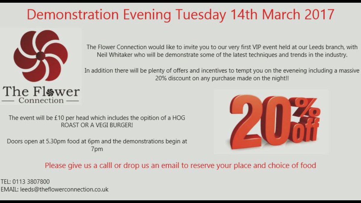 TFC_GROUP's tweet photo. TUESDAY 14th MARCH Demonstration evening with Neil Whitaker tickets £10 Food included PLUS 20% off all purchases 😱 https://t.co/mIQ7PIV0PL