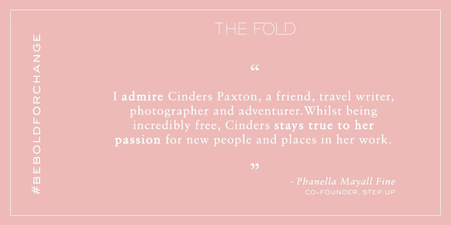 TheFoldLondon's tweet photo. Boldness: Stay true to your passion @PhaFine @TheStepUpClub #FoldWoman #BeBoldForChange @CindersPaxton #IWD #IWD2017 https://t.co/totw5sWPjN