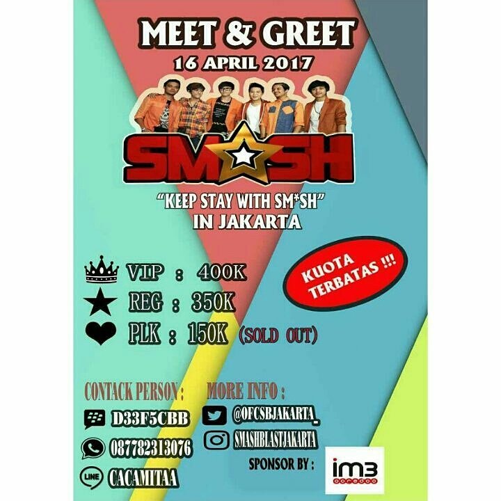 Masih belum habis loh,buat kalian yg blm booking sok atuh di booking skrg 😊 nanti kita ketemuan😆
chat yoo CP di pict nya 
Cc <a href="/OfcSBJakarta_/">SMASHBLAST JAKARTA</a>