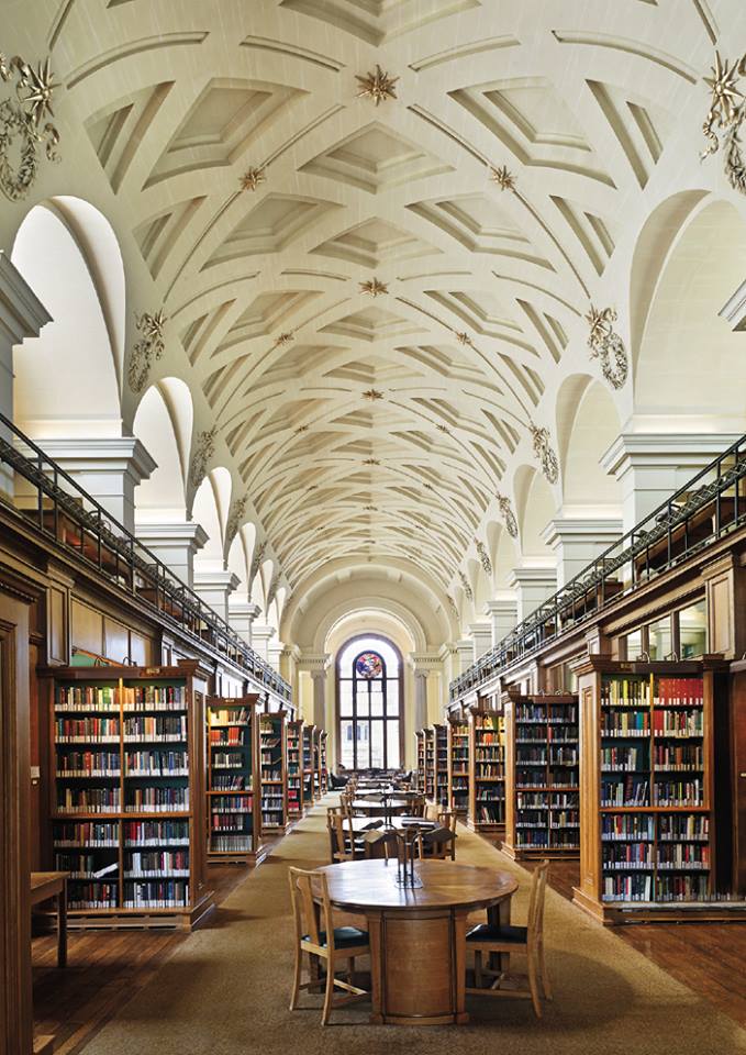 YalePevsner's tweet image. The University Library (now Gonville and Caius College library), #Cambridge, by C.R. Cockerell, 1837-40. #Pevsner #BuildingsofEngland