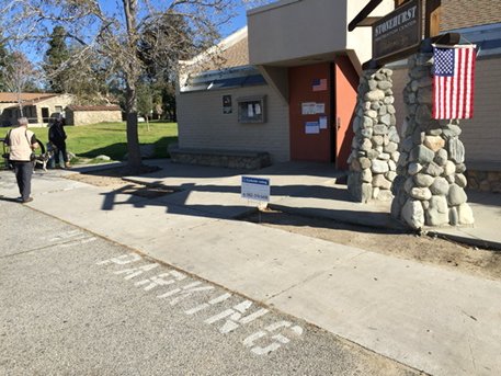 Voting at Stonehurst Rec Center in Council District 7 in Shadow Hills #election2017