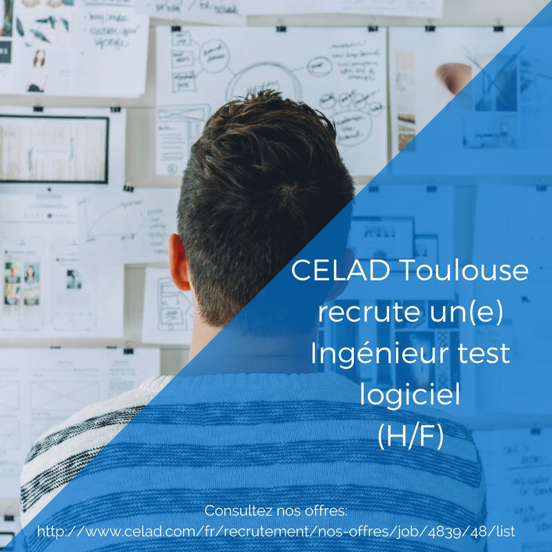 <a href="/CeladSsii/">CELAD</a> Toulouse recherche un(e) ingénieur logiciel (H/F).
Alors n'hésitez pas et consultez nos offres!

celad.com/fr/recrutement…