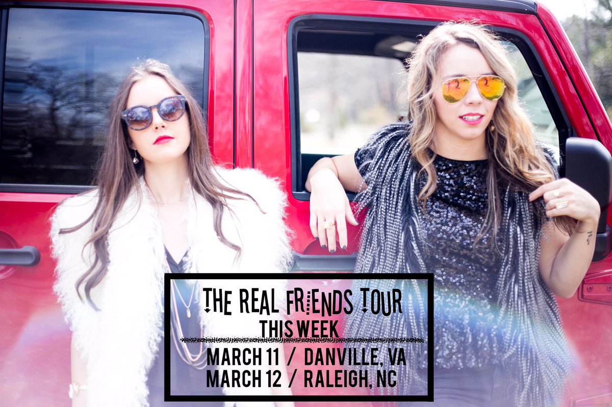 baylorwilson's tweet photo. #therealfriendstour comin' to Virginia and North Carolina this weekend! Who's comin? 😎#RFT #NotaDuo https://t.co/6CIJNhPw2D