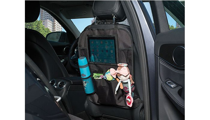 grupoolmitos's tweet photo. Organizador para el coche con bolsillo de protección que permite el acceso a la pantalla táctil de la tablet - https://t.co/Eo6Q46v1a3 https://t.co/VJhiH70JRK