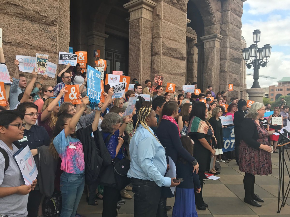 glaad's tweet photo. Yesterday we were on the ground at Trans Lobby Day at the Texas Capitol to #StopSB6! #TXTogether #TXLege https://t.co/lwW91sIIOE