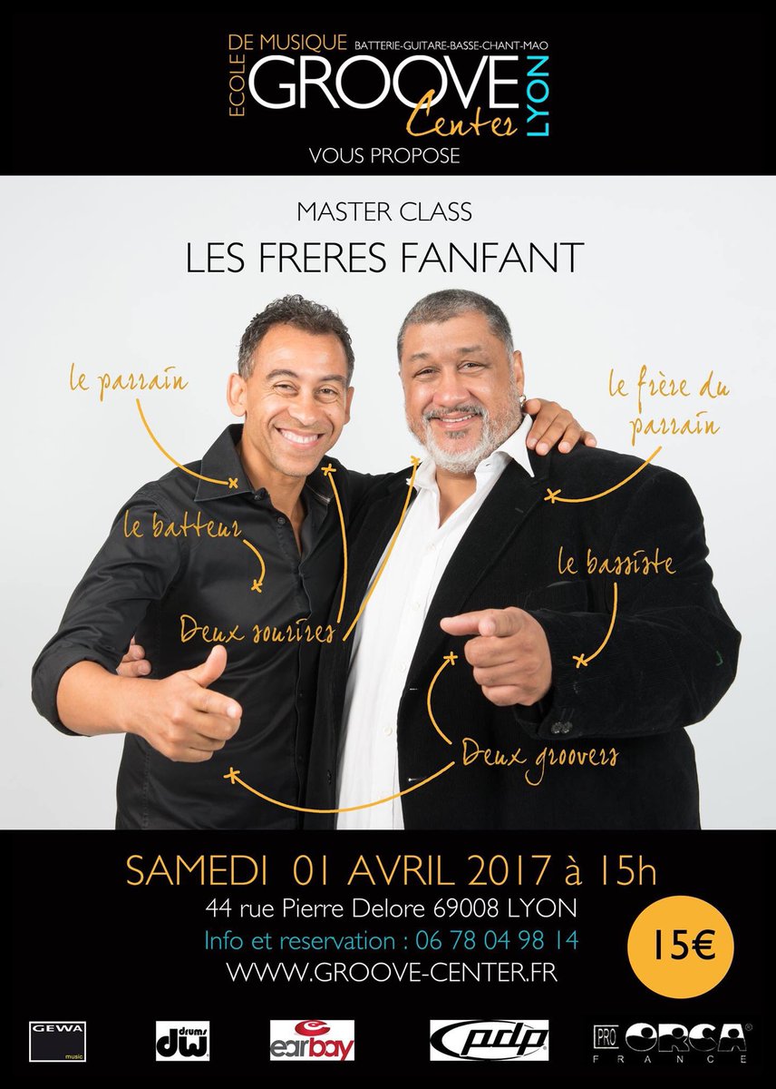 Jimmypallagrosi's tweet photo. The school @CenterGroove that I'm godfather of is having the amazing rhythm section @fanfant_thierry and Jean-Philippe Fanfant 🙌😍🙌 Be there! https://t.co/olgOc0lRO0